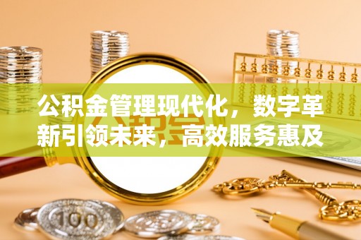 邯郸公积金管理现代化，数字革新引领未来，高效服务惠及民生
