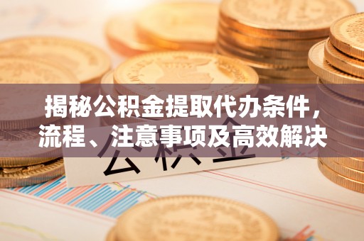 邯郸揭秘公积金提取代办条件，流程、注意事项及高效解决方案