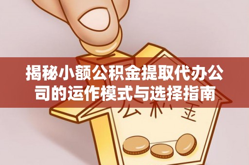 邯郸揭秘小额公积金提取代办公司的运作模式与选择指南