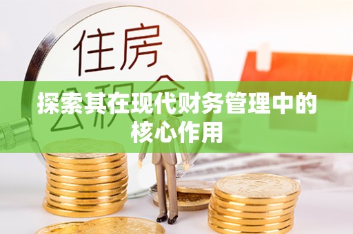 邯郸探索其在现代财务管理中的核心作用