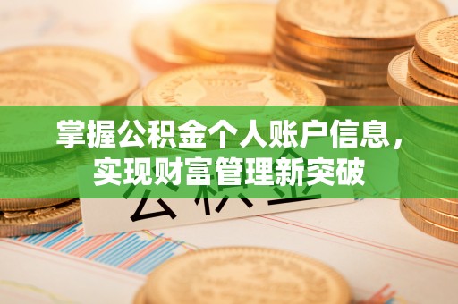 邯郸掌握公积金个人账户信息，实现财富管理新突破
