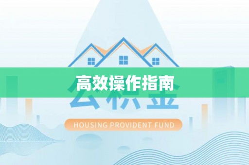 邯郸高效操作指南