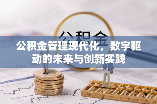 邯郸公积金管理现代化，数字驱动的未来与创新实践