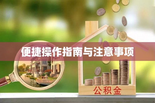 邯郸便捷操作指南与注意事项
