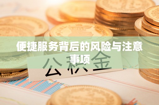 邯郸便捷服务背后的风险与注意事项
